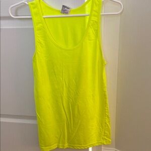 American Apparel Neon Yellow Tank Top